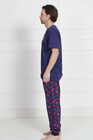 Bawełniana piżama męska dres spodnie kieszenie (4)