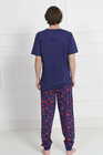 Bawełniana piżama męska dres spodnie kieszenie (5)