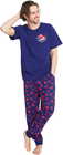 Bawełniana piżama męska dres spodnie kieszenie (1)